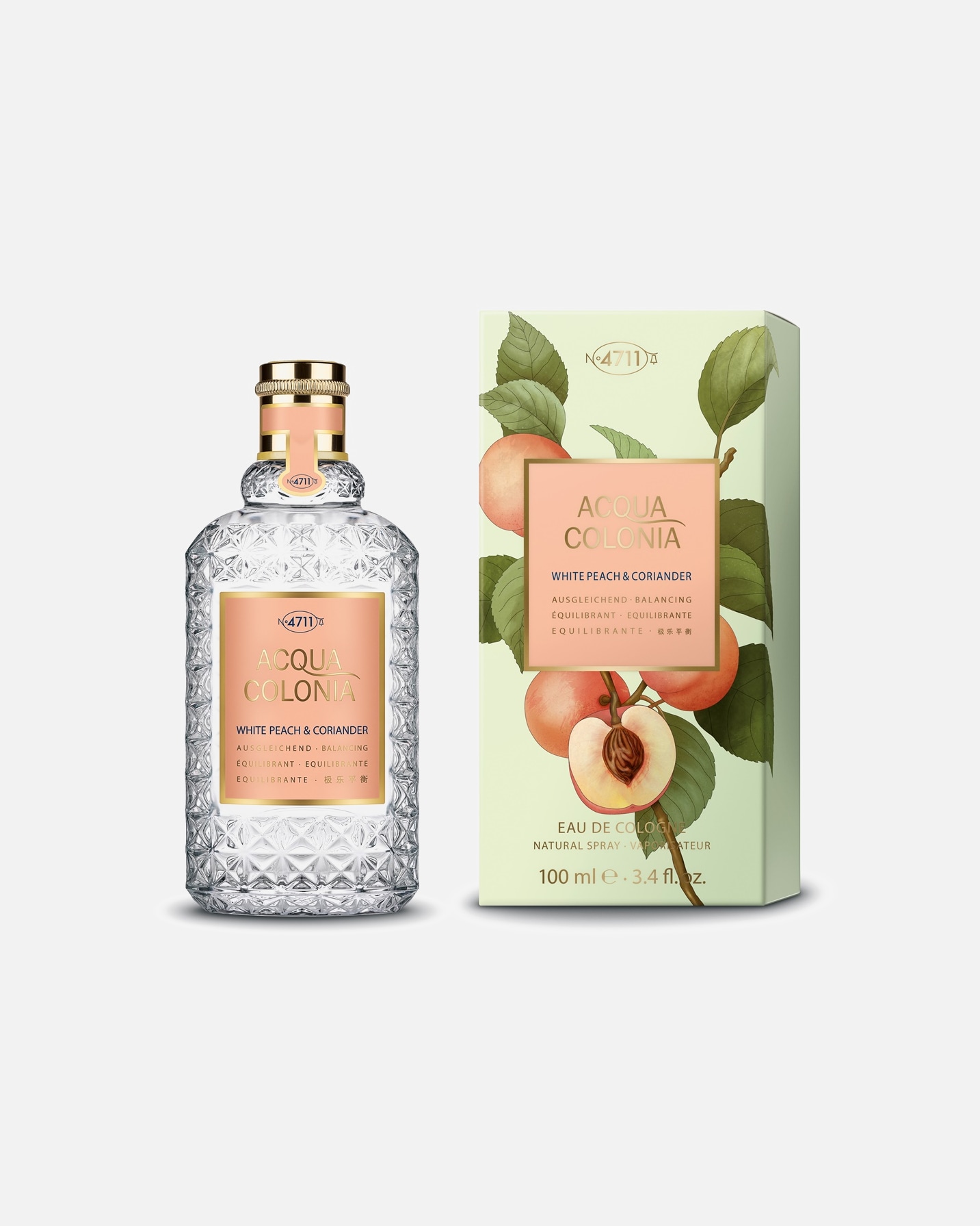 Eau de Cologne di Unisex 4711 White Peach & Coriander 100 ml