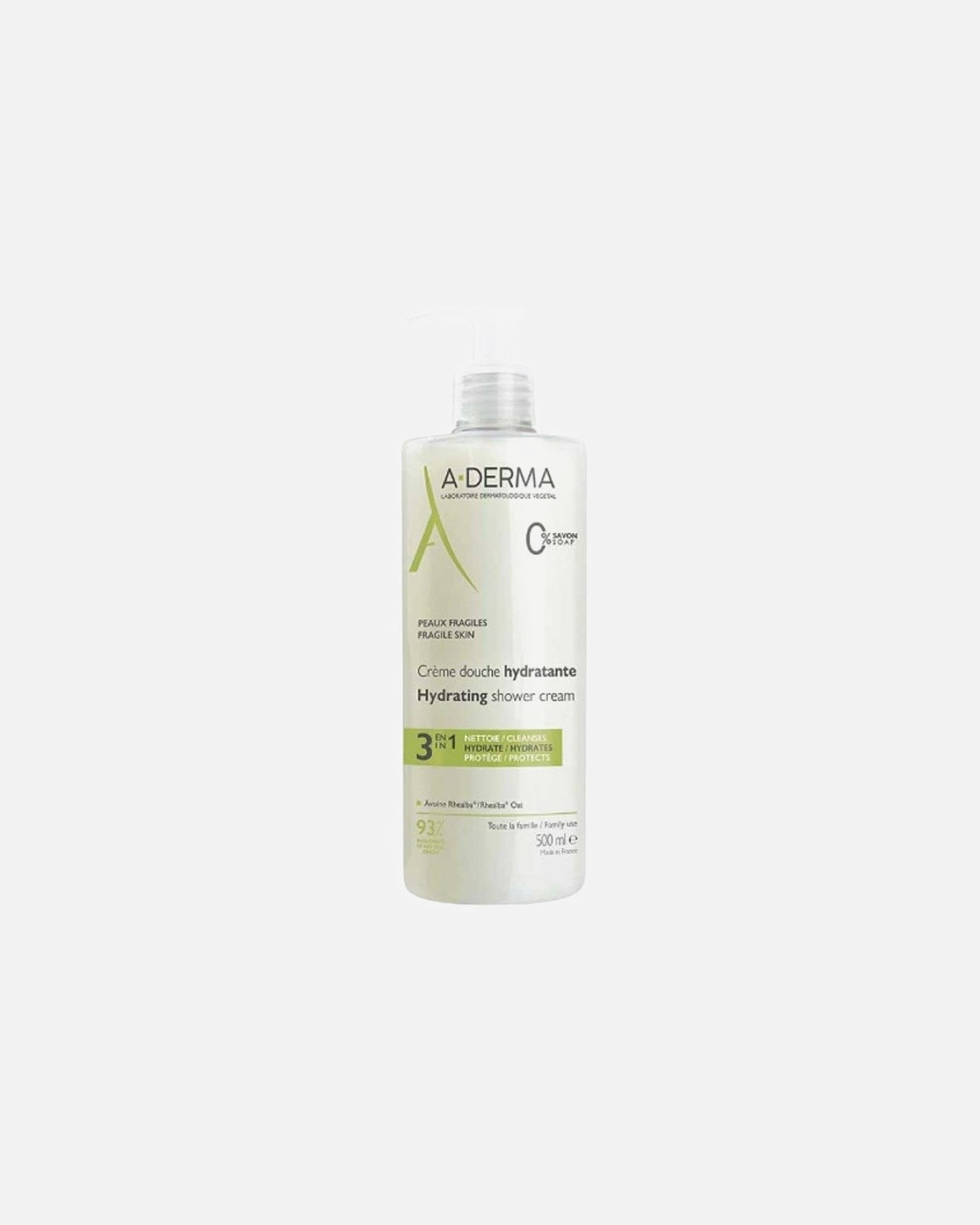 Crema corpo di Unisex A-DERMA LES INDISPENSABLES CREMA DOCCIA 500 ml