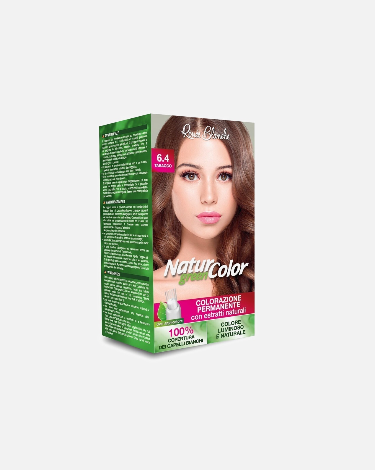 Colorazione capelli di Femmina Renée Blanche NATUR GREEN COLOR 6.4 TABACCO