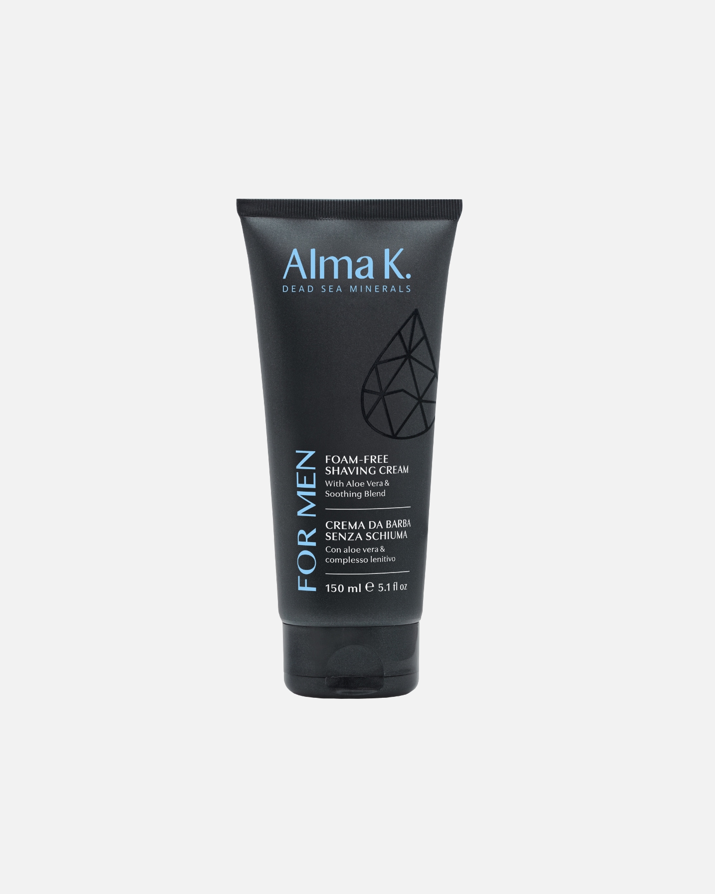 Crema da barba di Unisex Alma K Crema da barba senza schiuma Con aloe vera & complesso lenitivo 150 ml