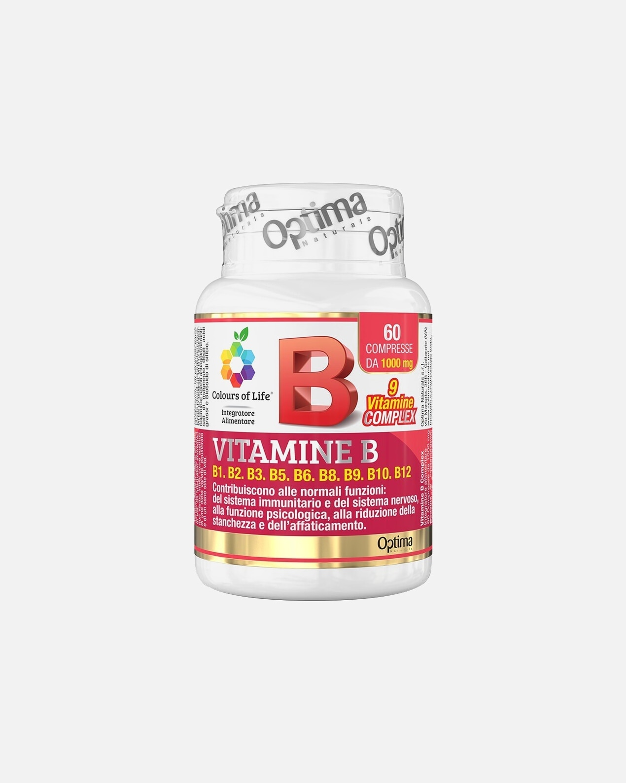 Integratori alimentari di Unisex Optima Naturals Vitamine B Complex 1 pz