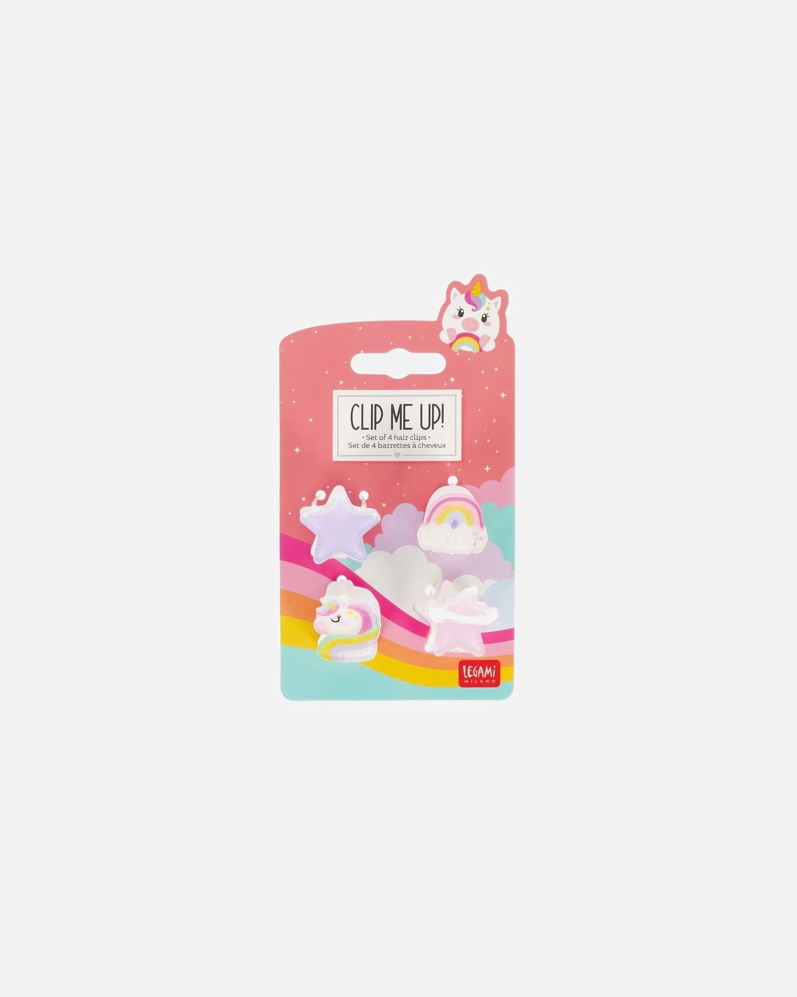 Accessori capelli di Unisex LEGAMI Set di 4 Mini Mollette per Capelli Unicorn - Clip me up! 1 pezzo