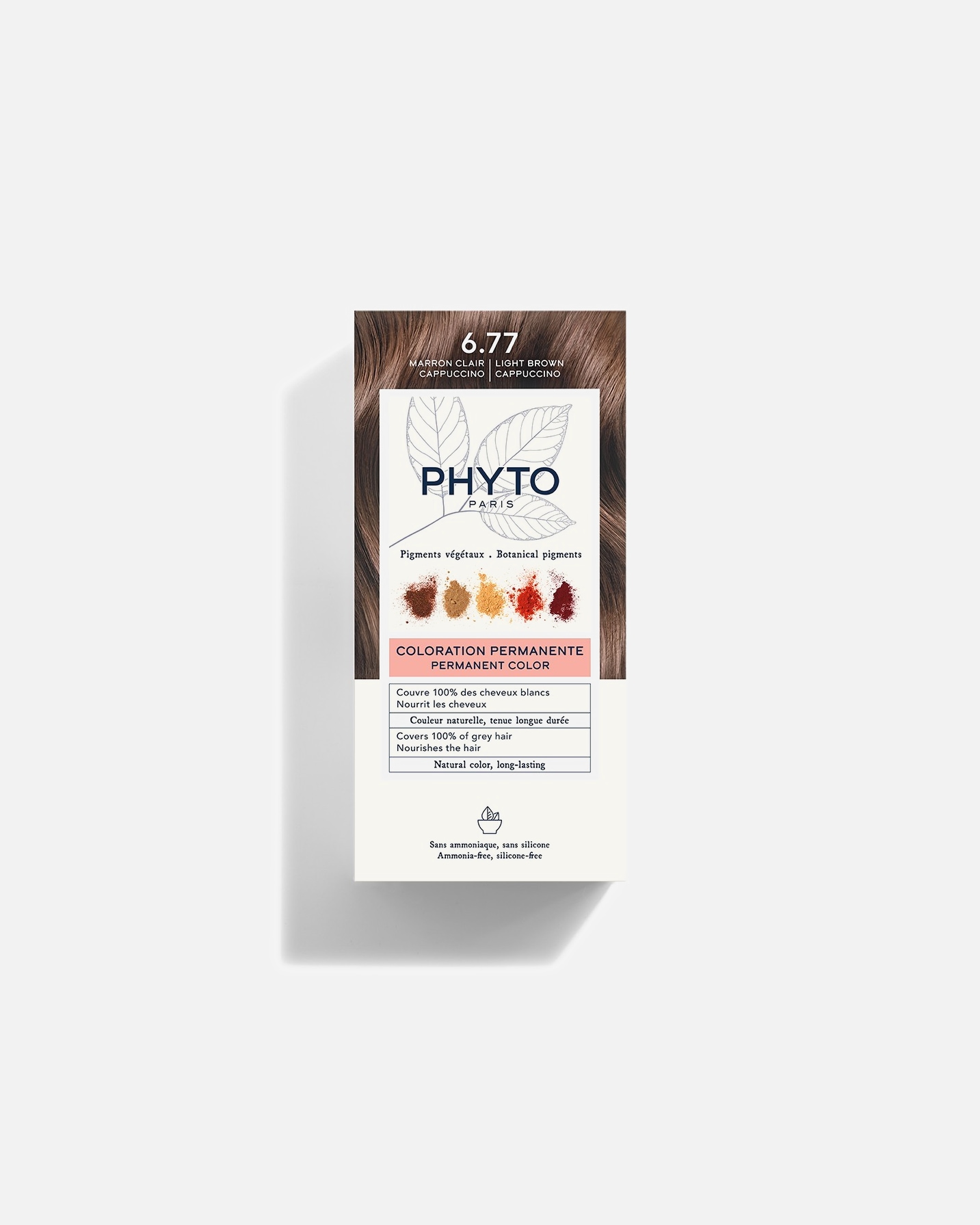 Colorazione capelli di Unisex Phyto Phytocolor 6.77 Marrone Chiaro Cappuccino