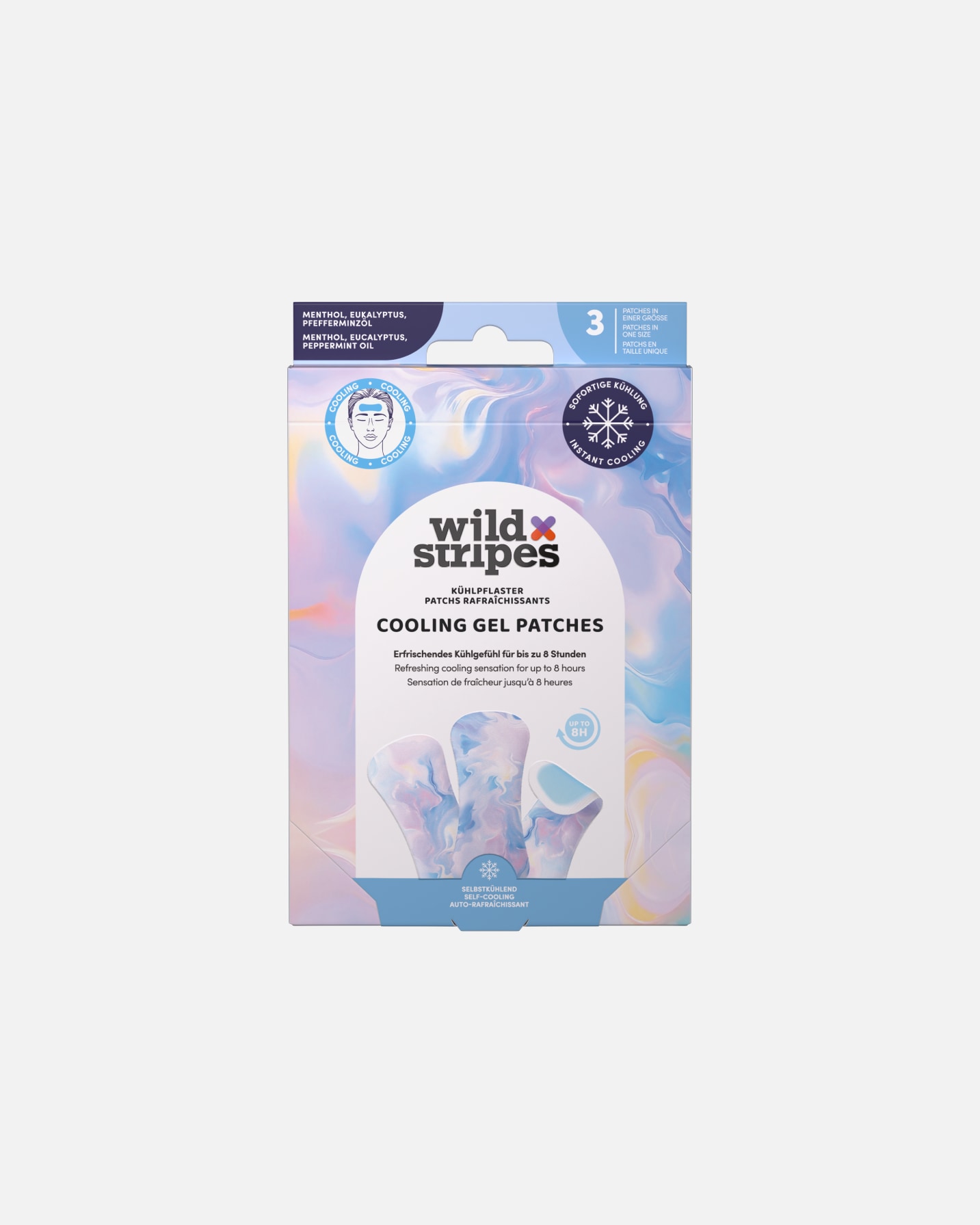 Patch di Unisex Wild Stripes Default Brand Line Cooling Patches Moonlight Glow - cerotti rinfrescanti 1 pezzo
