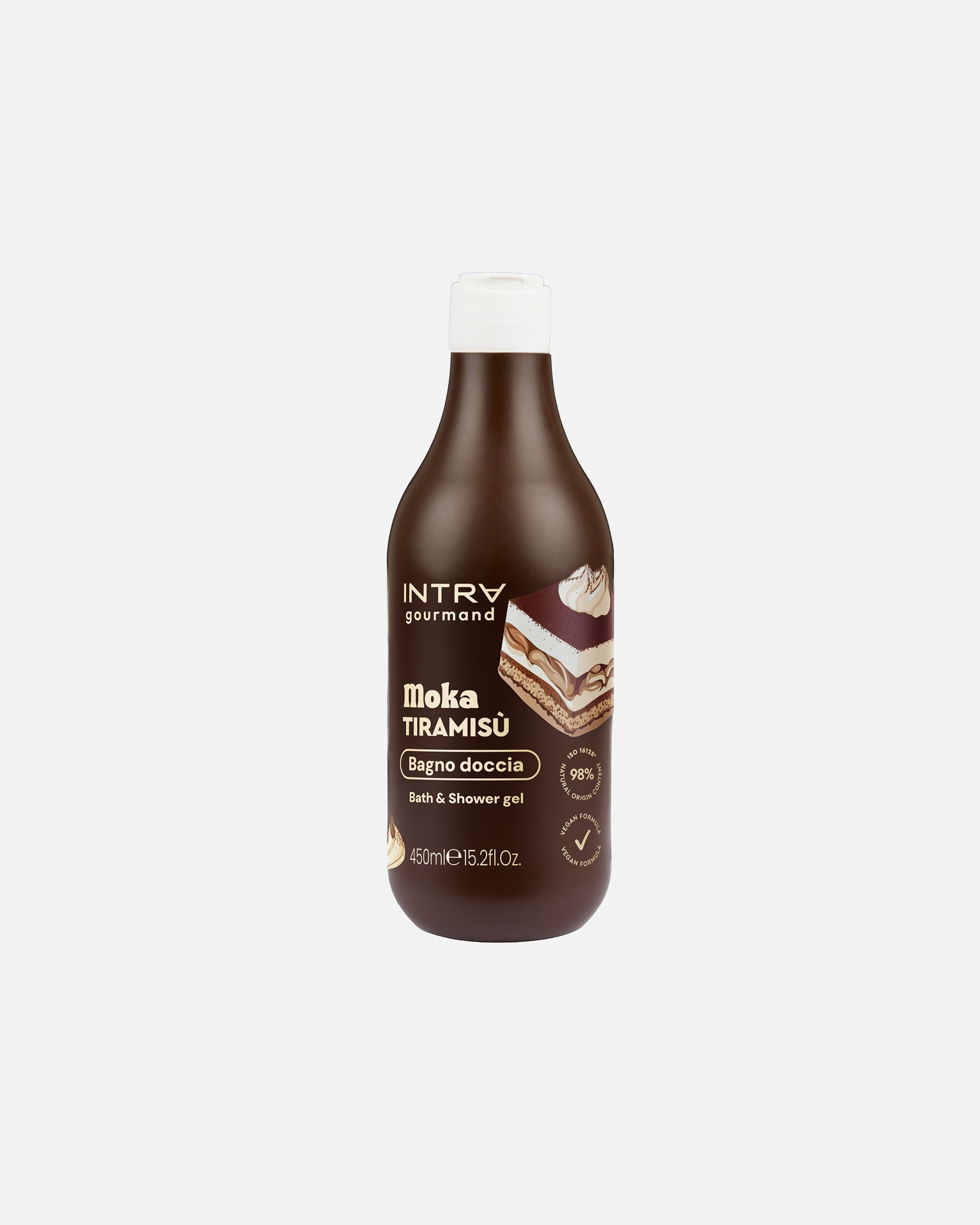 Bagnoschiuma di Unisex Intra Gourmand Moka TIRAMISÙ Bagno doccia 450 ml