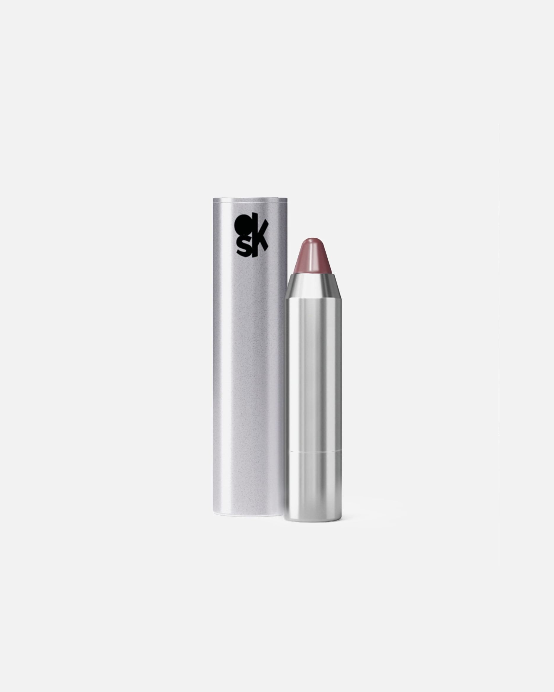 Rossetto di Unisex OVERSKIN Default Brand Line CLICK'N KISS SHINY 08 - TOASTED NUDE