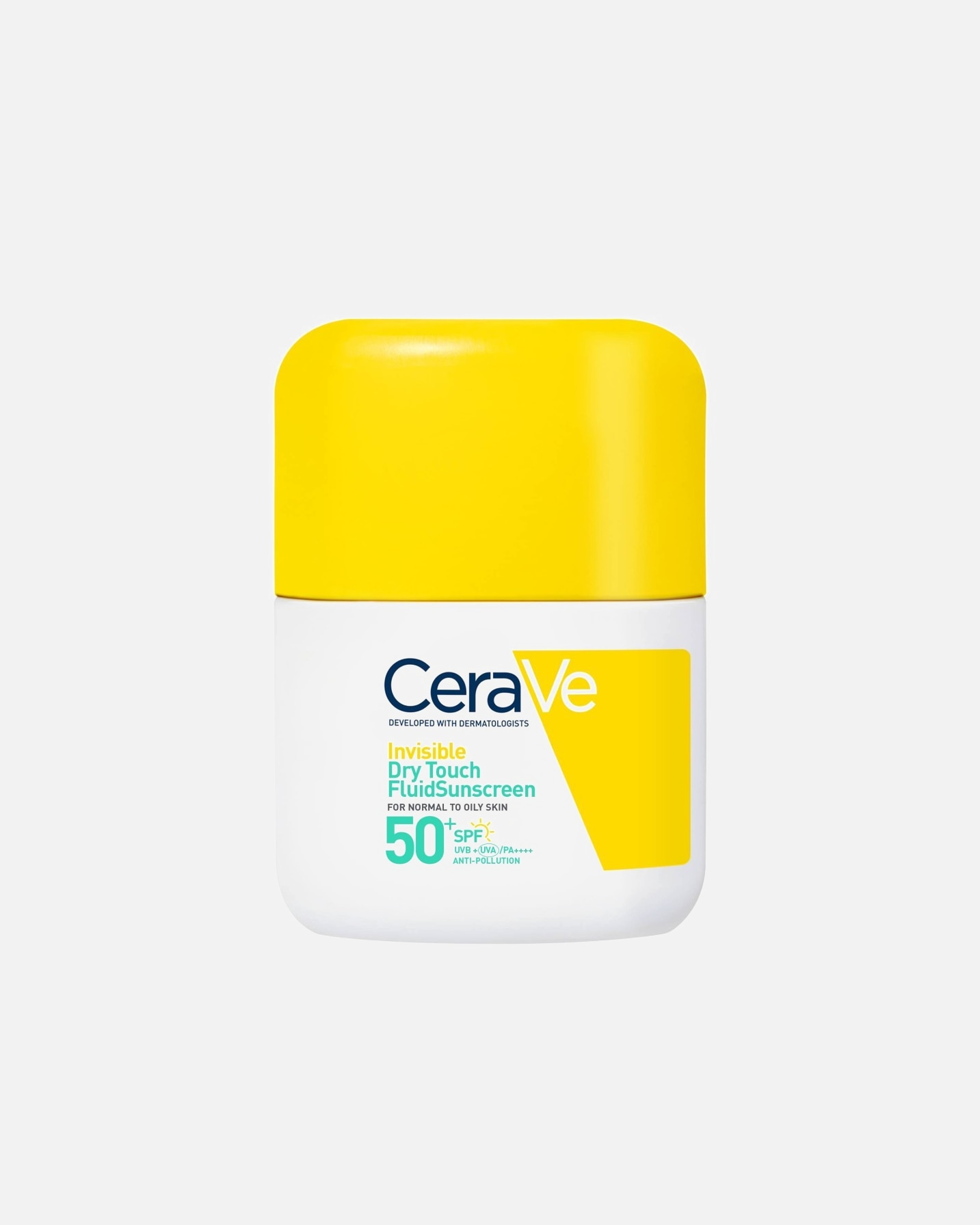 Crema solare di Unisex CeraVe Fluido Protezione Solare Oil Control Invisibile SPF50+, protezione molto alta, texture leggera, opacizzante 50 ml