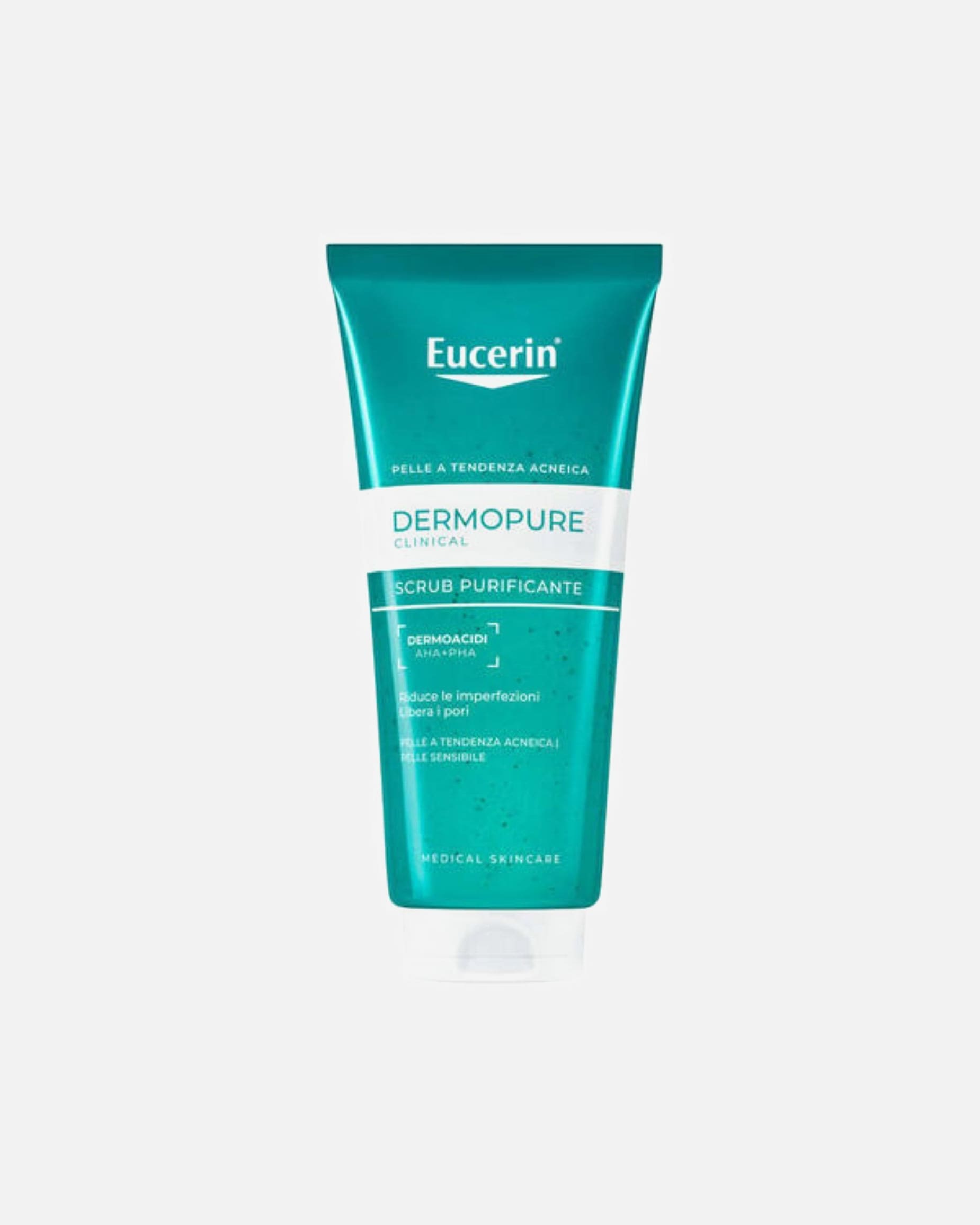Peeling viso di Unisex Eucerin Dermopurifyer Scrub Esfoliante Pelle Impura 100 ml