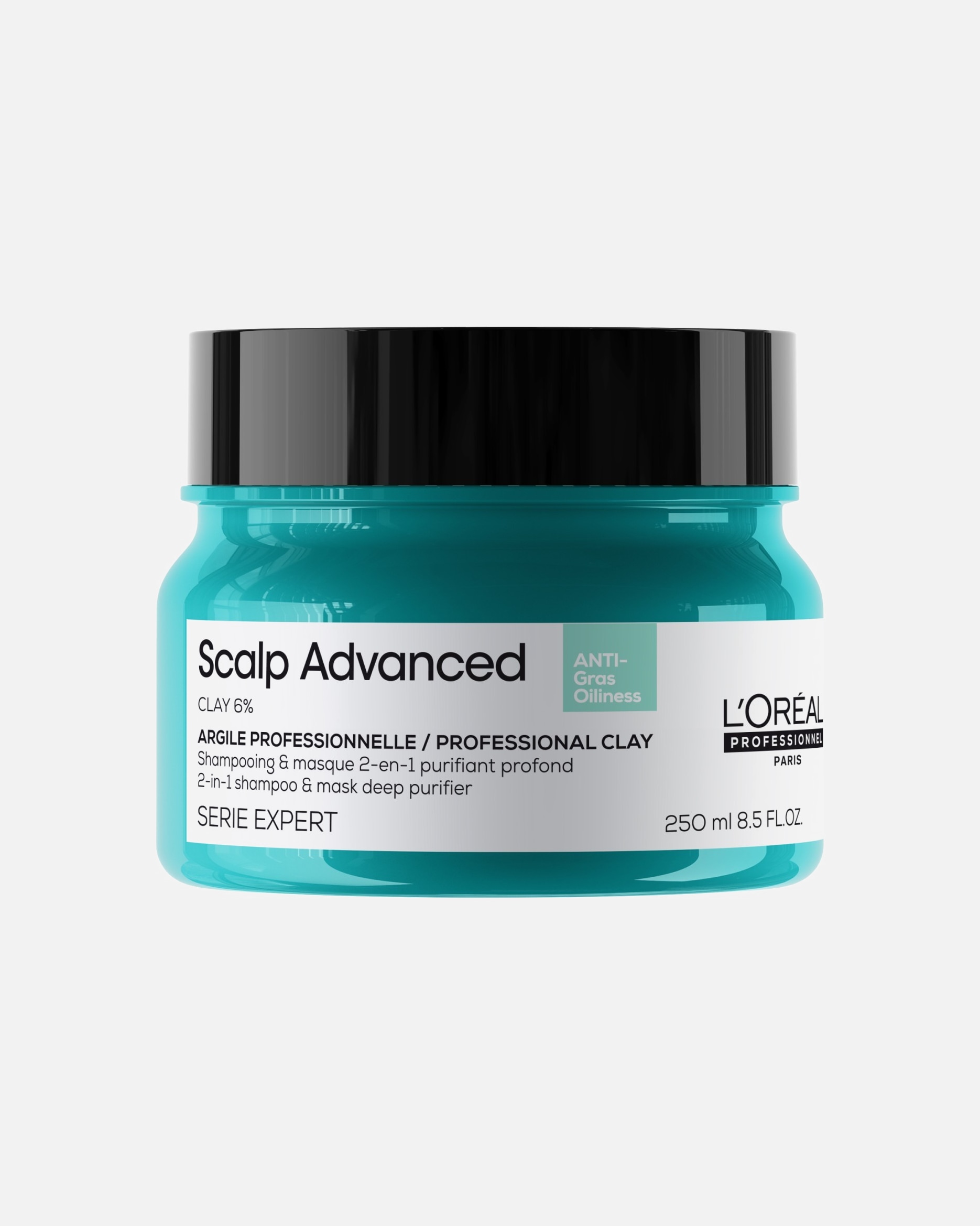 Maschera Capelli di Unisex L’Oréal Professionnel Serie Expert Scalp Advanced Shampoo & maschera 2-in-1 per purificazione profonda 250 ml